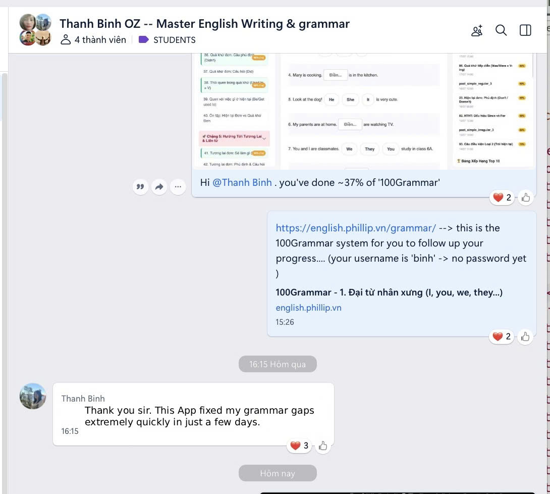 Feedback học viên 2